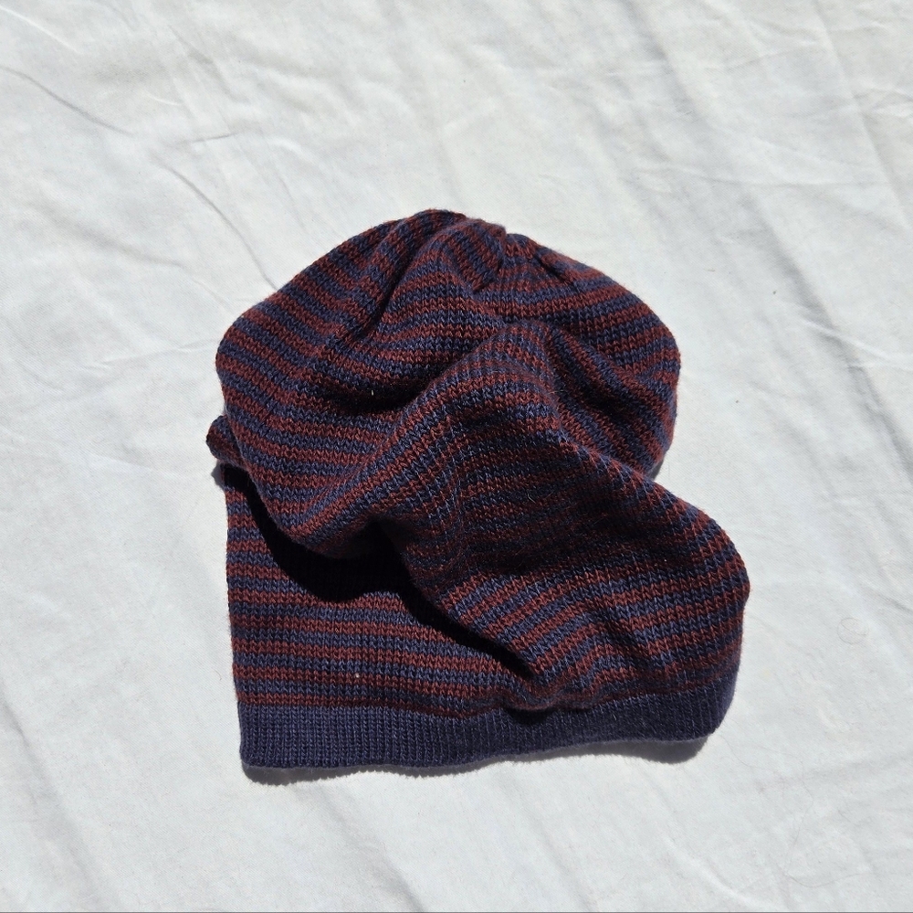 Striped  beanie